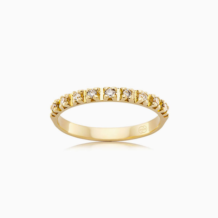 Half Eternity Lab Diamond Ring