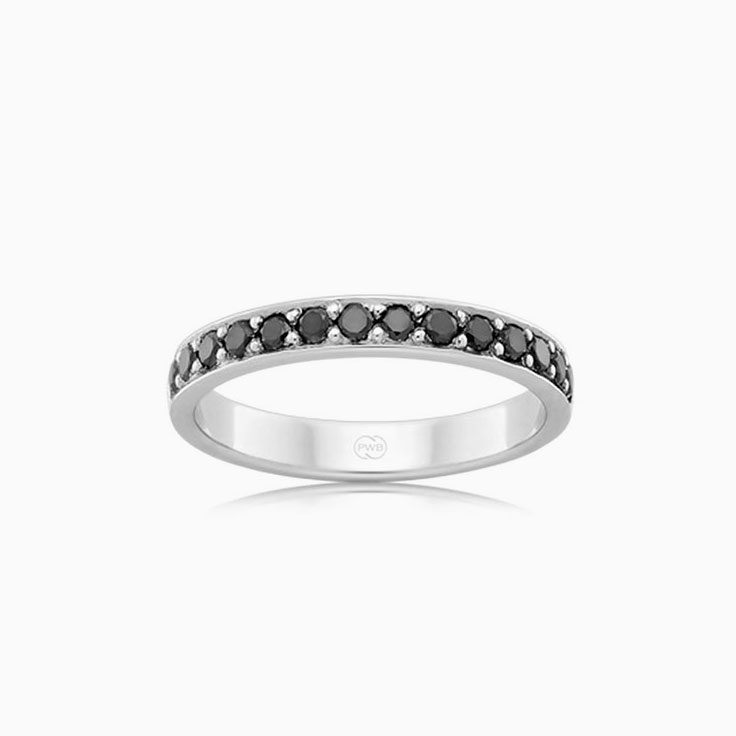 Black Diamond wedding ring B4284
