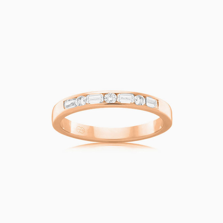 Baguette and round ring FR3478