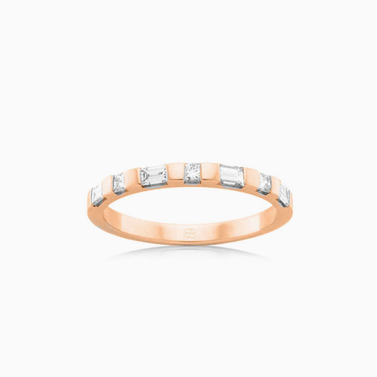 Baguette and Princess cut ring FR3923