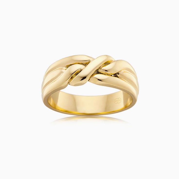 Yellow Gold Twisted Wedding Ring