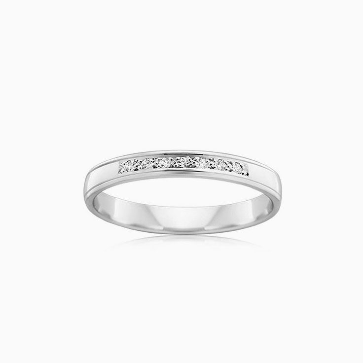 Pave set diamond wedder HR3594
