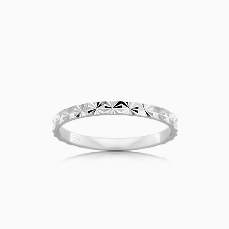 Carved Womens Wedding Band