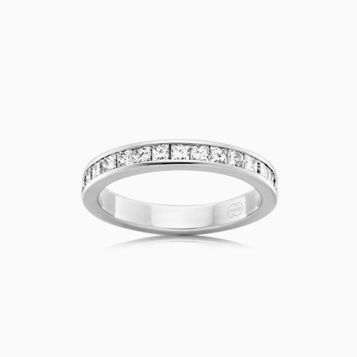Princess cut channel set B4239