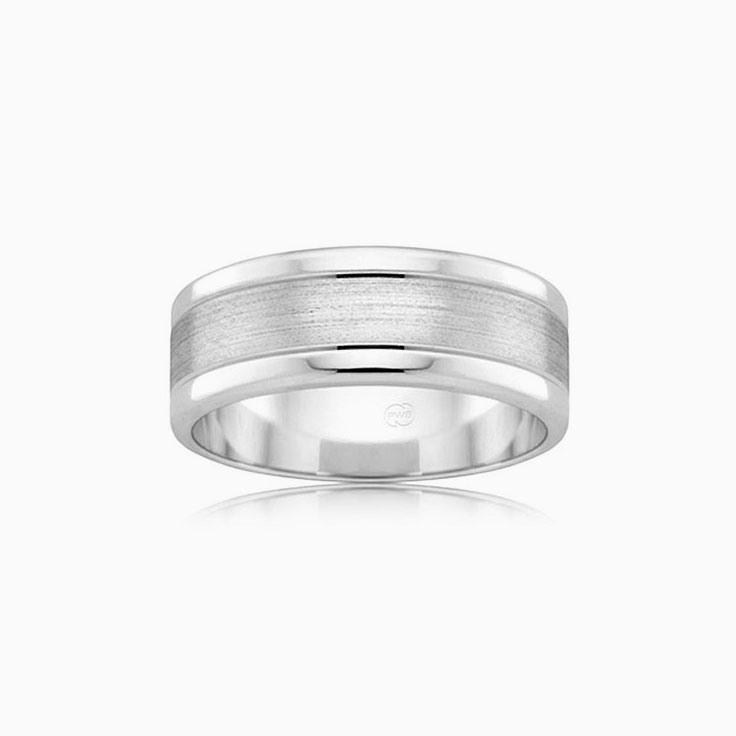 Centre Matt Wedding ring F2702