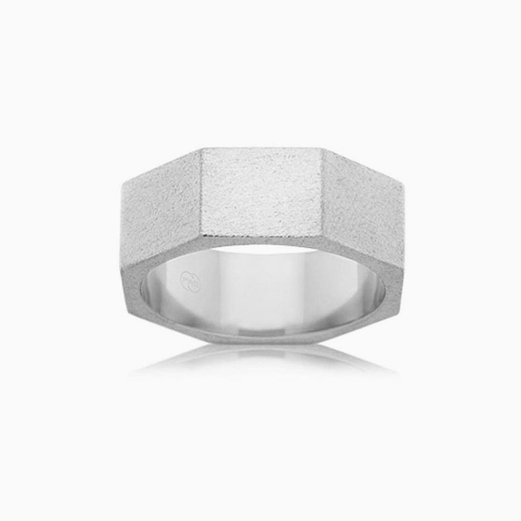Octagon Shape mens ring F3359