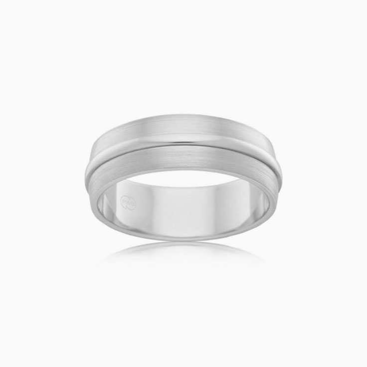 Matt finished Mens wedding ring J3504