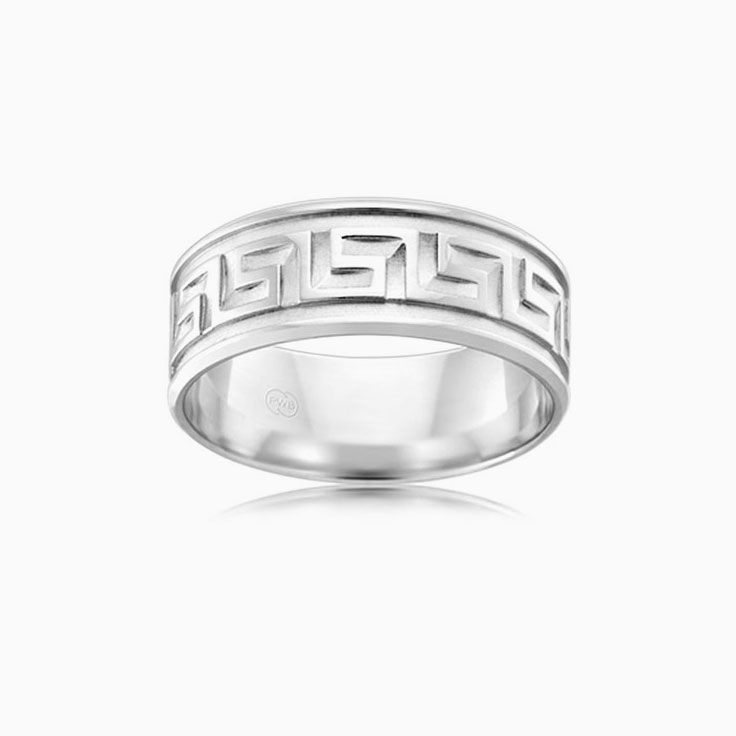 Meander Mens Wedding Ring FB2576