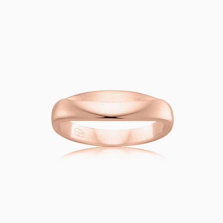 Rose Gold Plain Ring