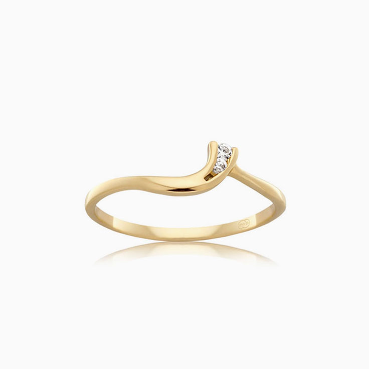 Twisted Lab Diamond Wedding Band