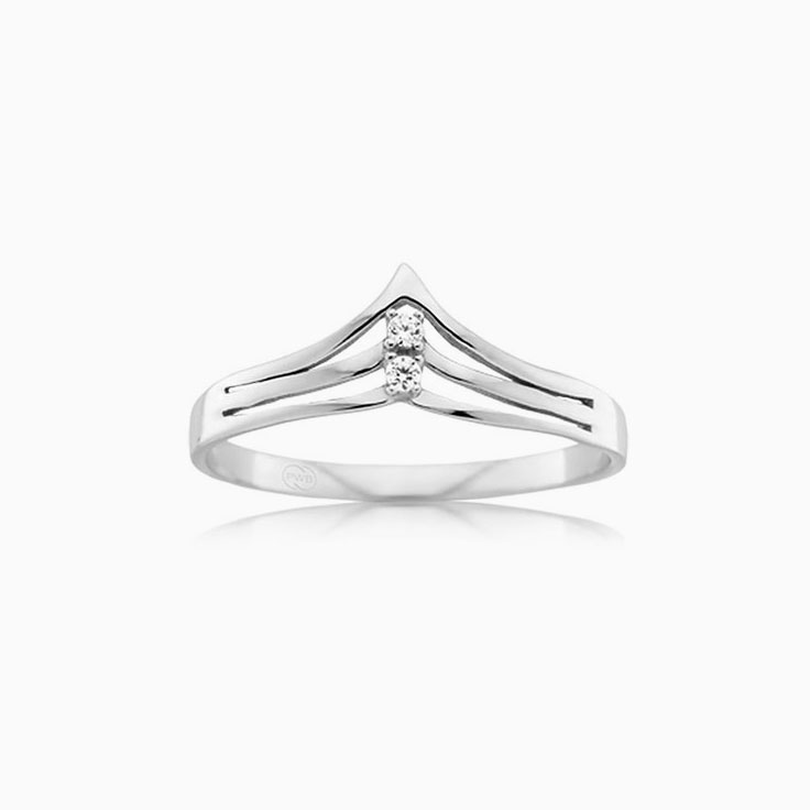 Curved Lab Diamond Wedding Band