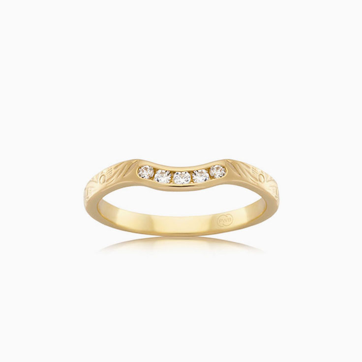 Pattern Lab Diamond Wedding Band