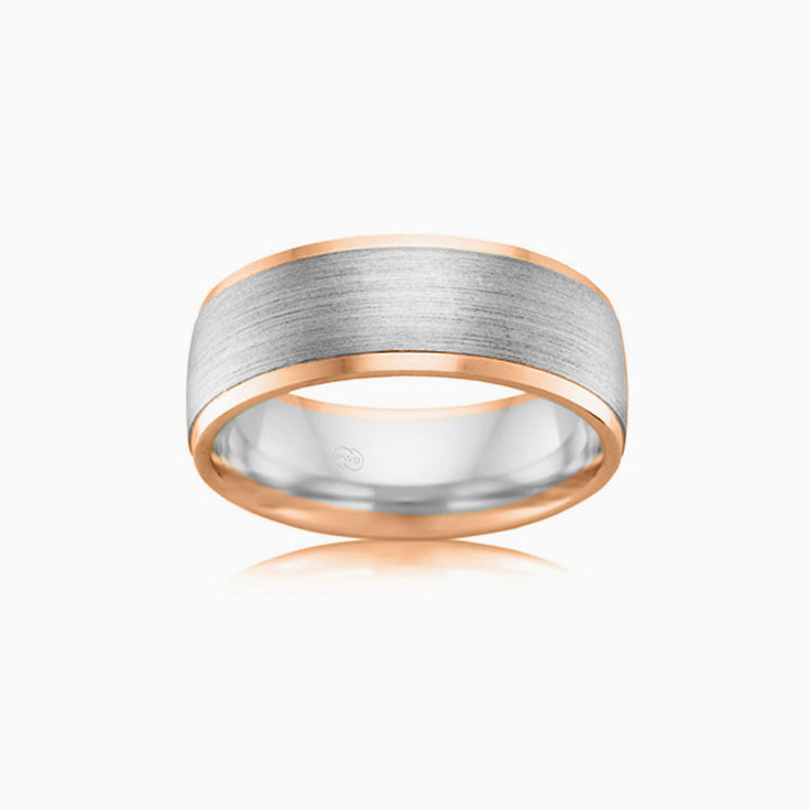 Two tone comfort fit ring 2T3929