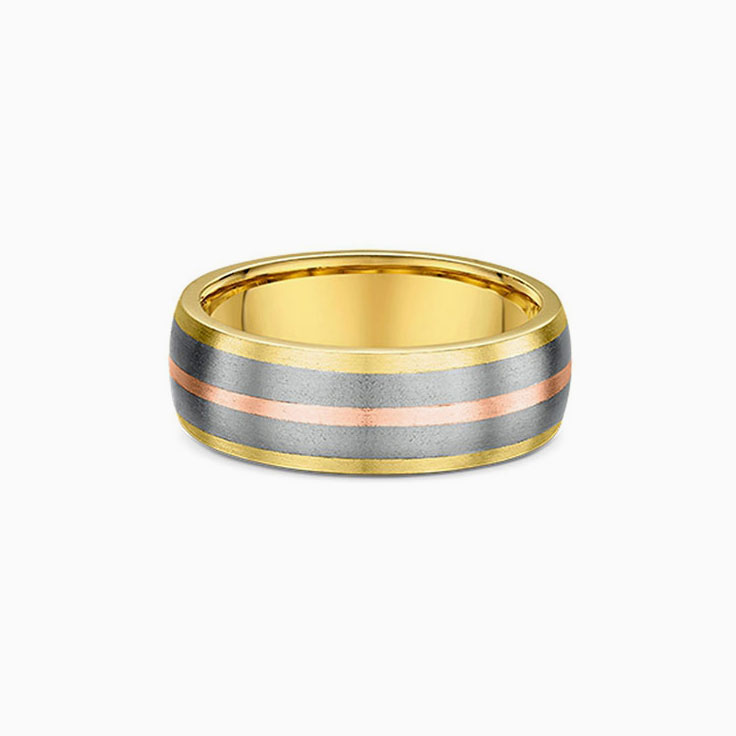 Two tone Titanium ring 5348T00