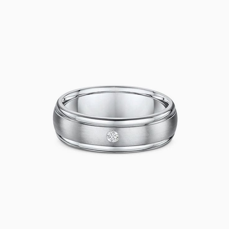 Drop set mens wedding ring 5188000