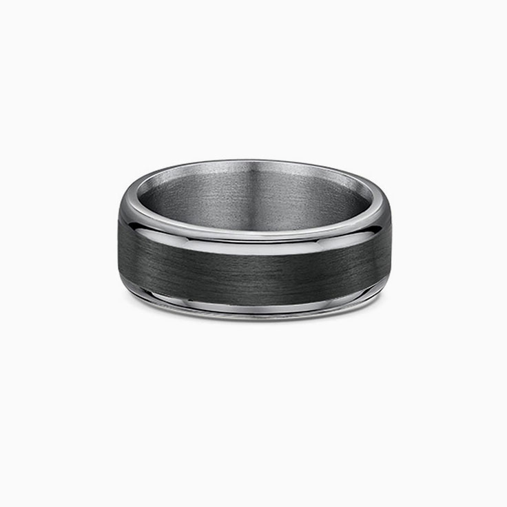 Carbon stripped Titanium ring 584B01