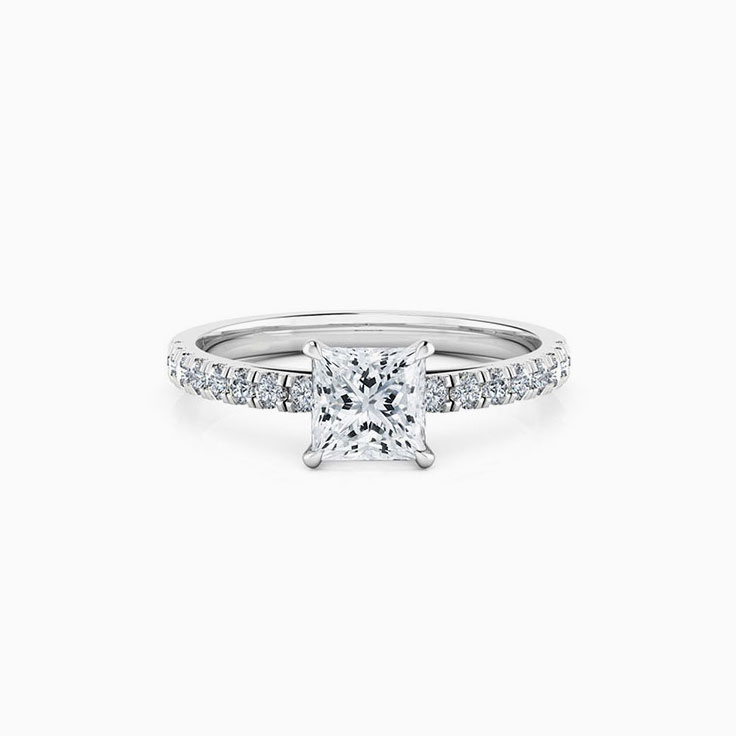 1 carat lab grown diamond ring