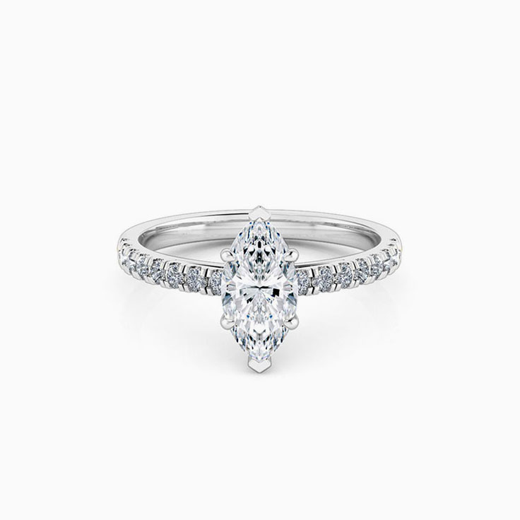 2 carat marquise cut lab grown diamond