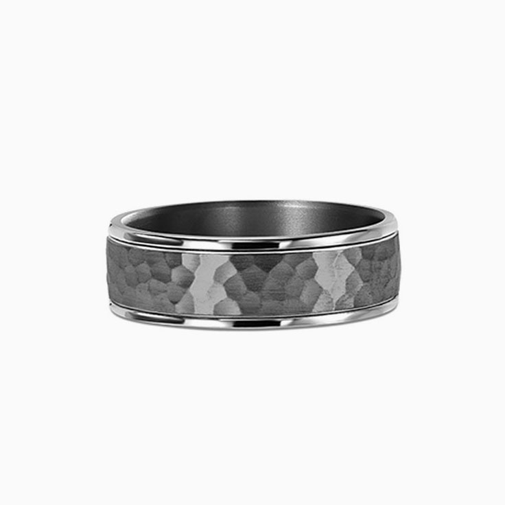 Tantalum and Gold wedding ring 874A02