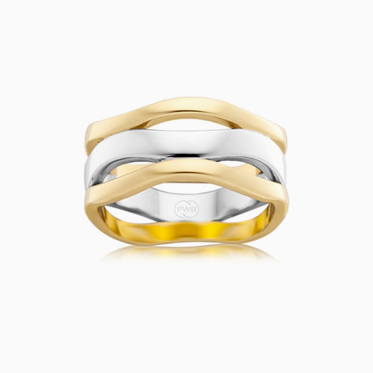 Ladies gold ring 2T3226