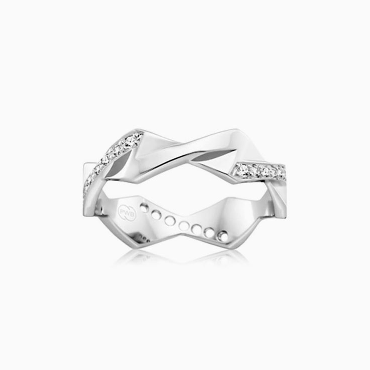 Patterned Diamond Dress ring F4114