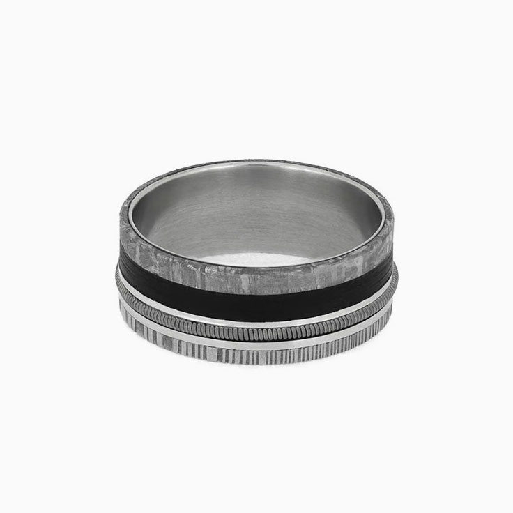 Platinum Guitar String With Meteorite
