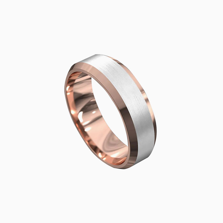 Plt600 And Rosegold Men's Ring