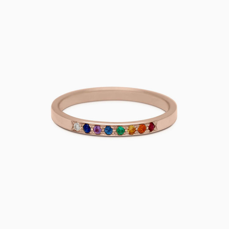 Rainbow eternity band