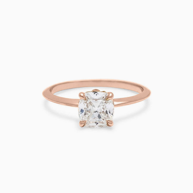 Classic Cushion cut engagement ring