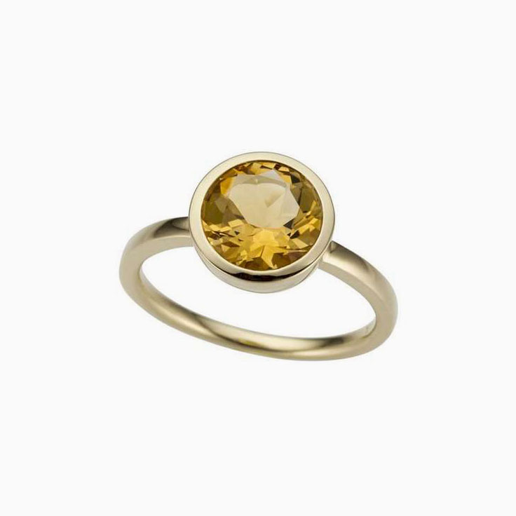 Citrine Ladies Ring
