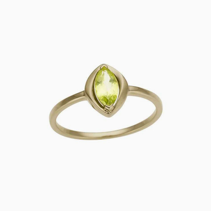 Peridot Marquise Ladies Ring