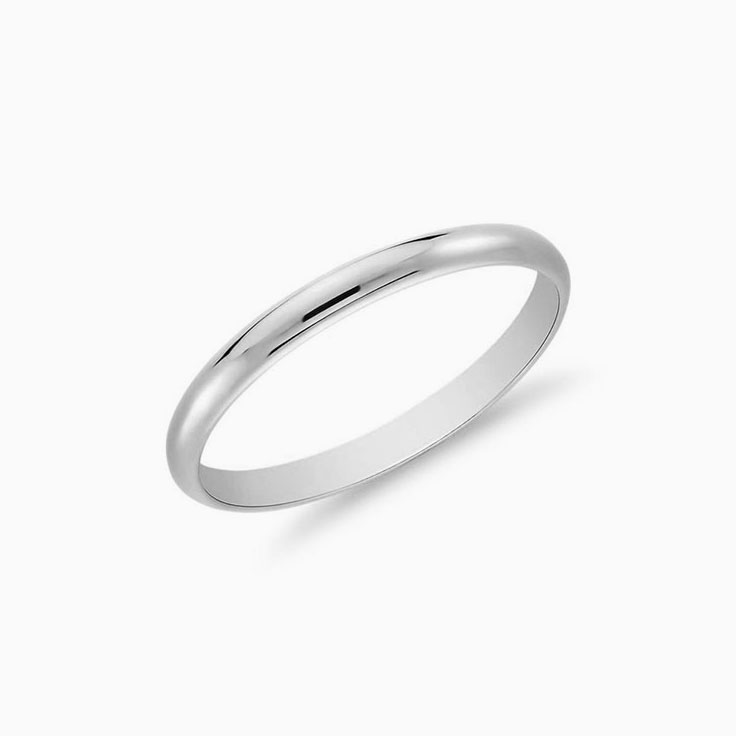 2mm ladies plain band