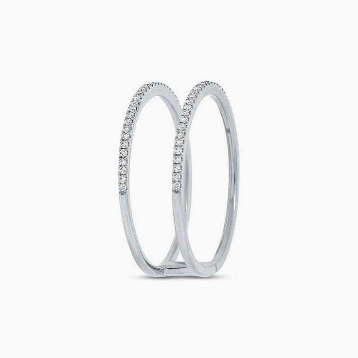 Diamond Bar Ring
