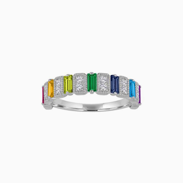 Sapphire and diamond ring