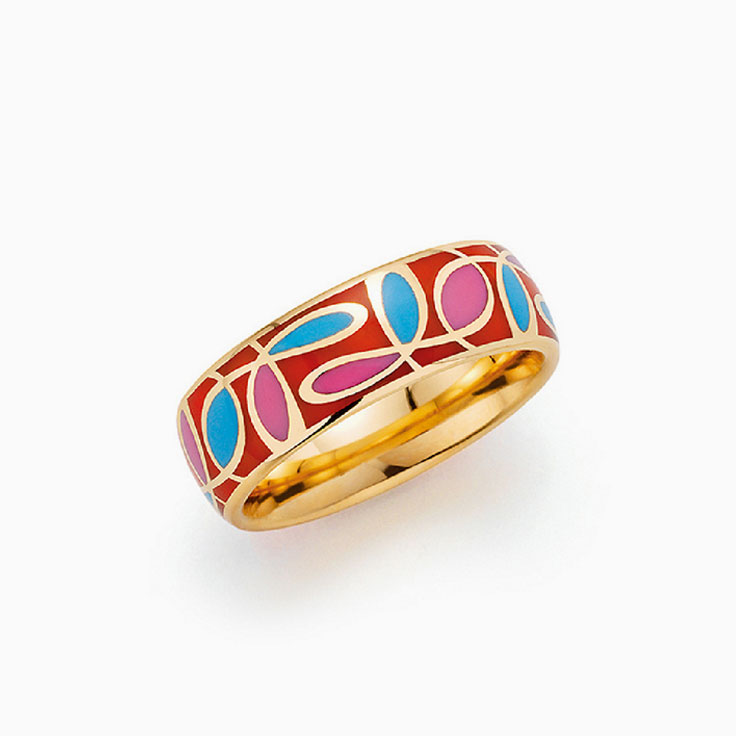 Ceramic Gold Ring