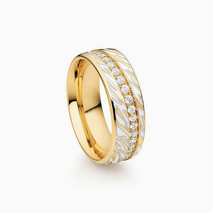 Ceramic diamond ring