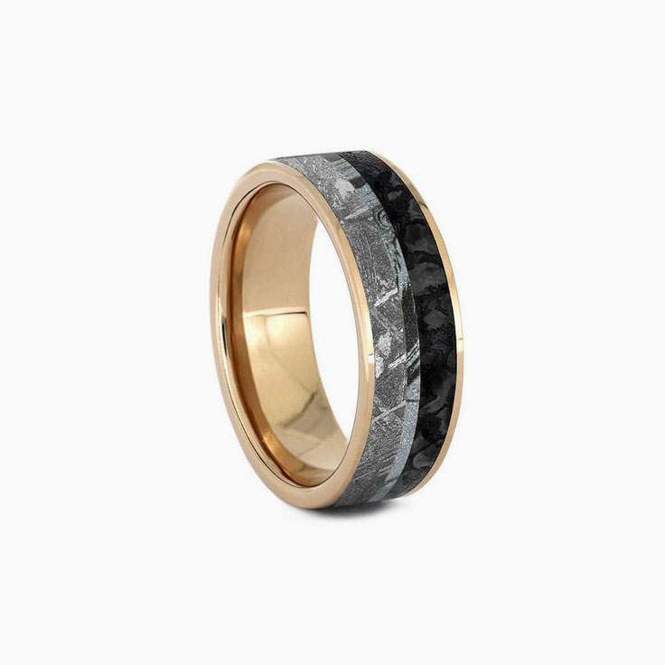 Mokume Meteorite Dino Bone