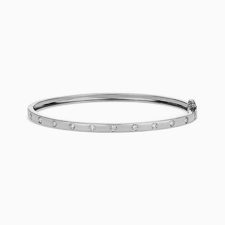 Drop set Diamond Bangle