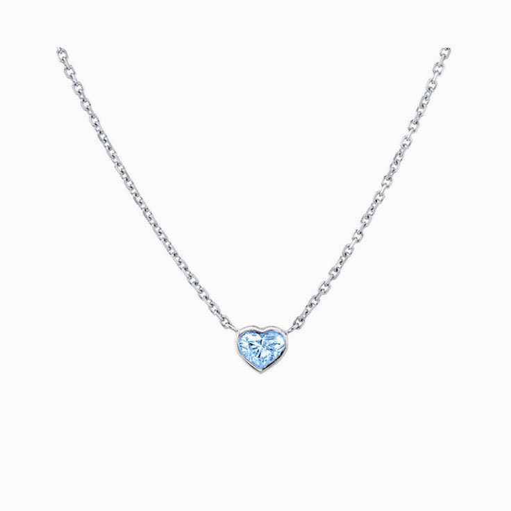 White gold gemstone pendant sale