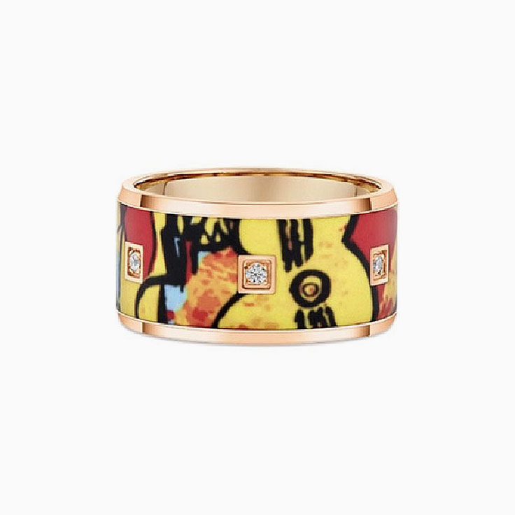 Ceramic Colourful Diamond Ring