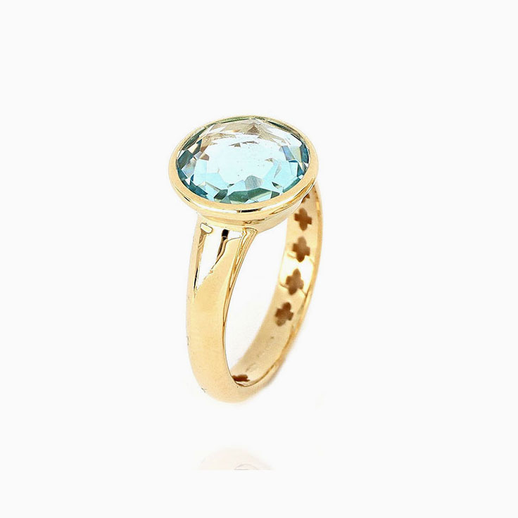Green Amethyst Gemstone Ring