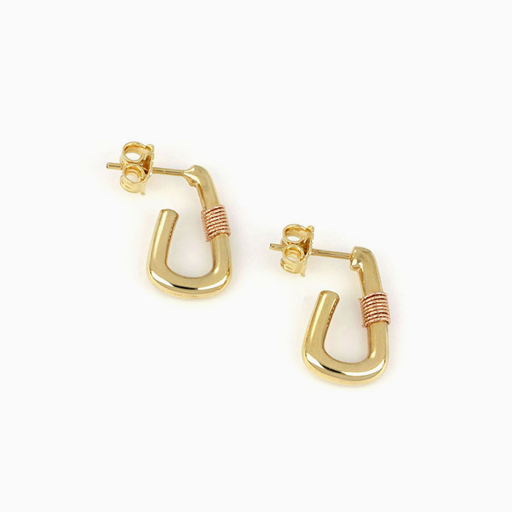 Gold Hook Earrings