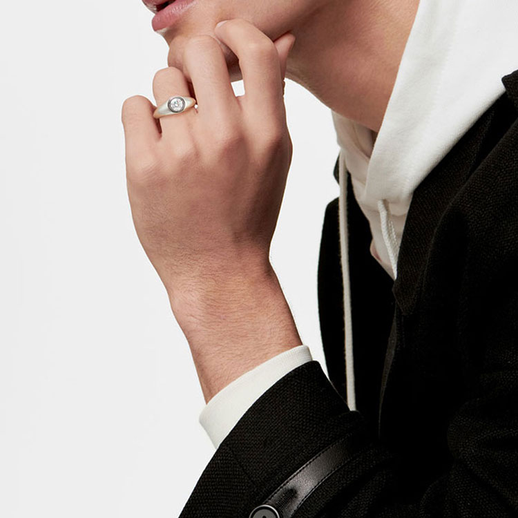 Mens  Diamond Engagement Ring