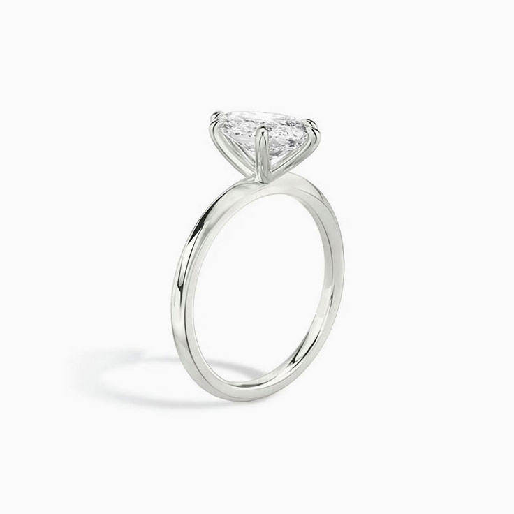Marquise solitaire ring