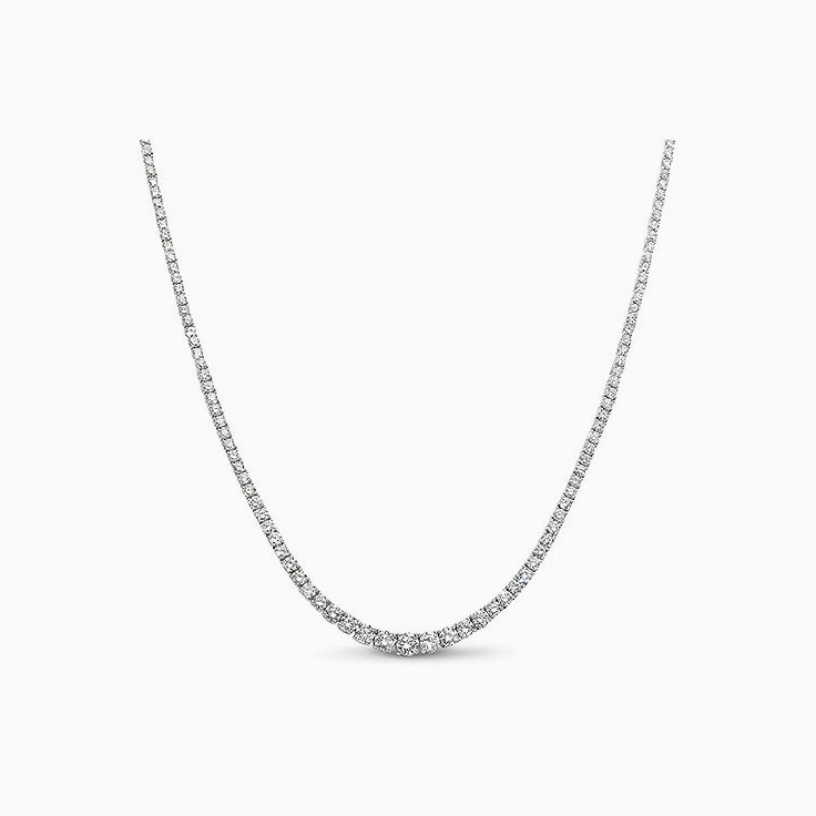 Tapered Tennis Necklace