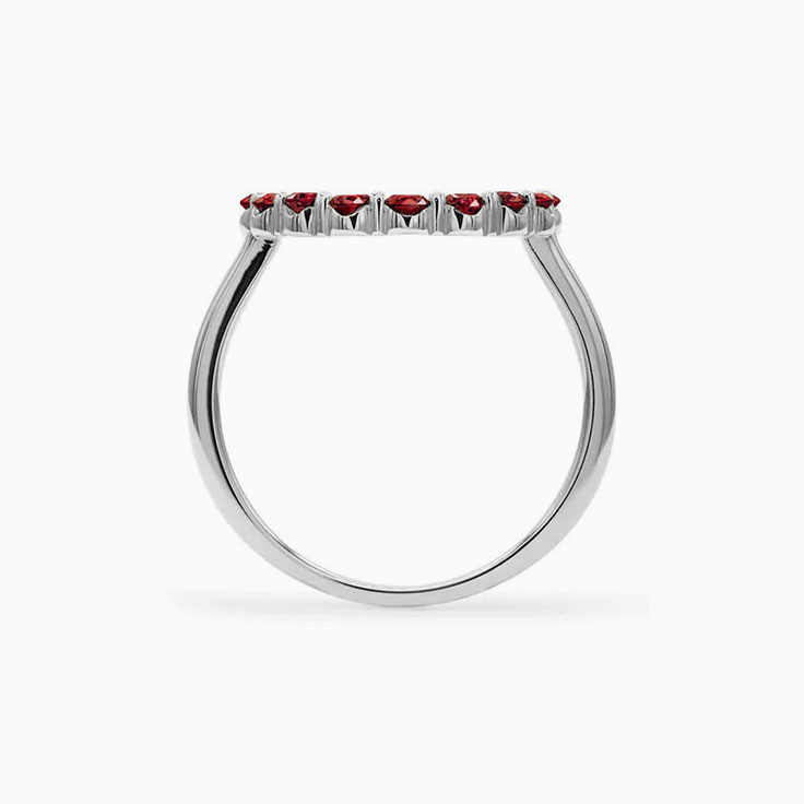 Infinity Garnet Ring
