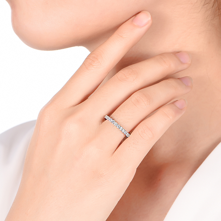 4 Point Lab Diamond Wedding Band