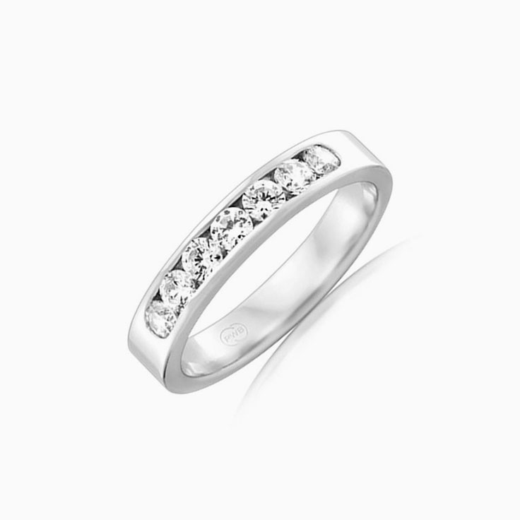 Seven Lab Diamond Channel Set Ring F3589