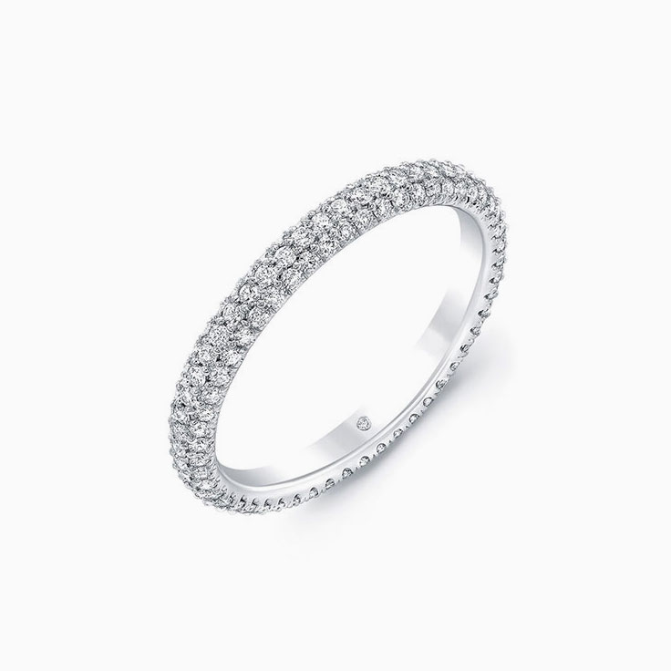 Three Rows Lab Diamond Eternity Band