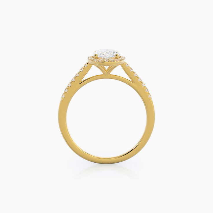 Oval Lab Diamond Engagement Ring